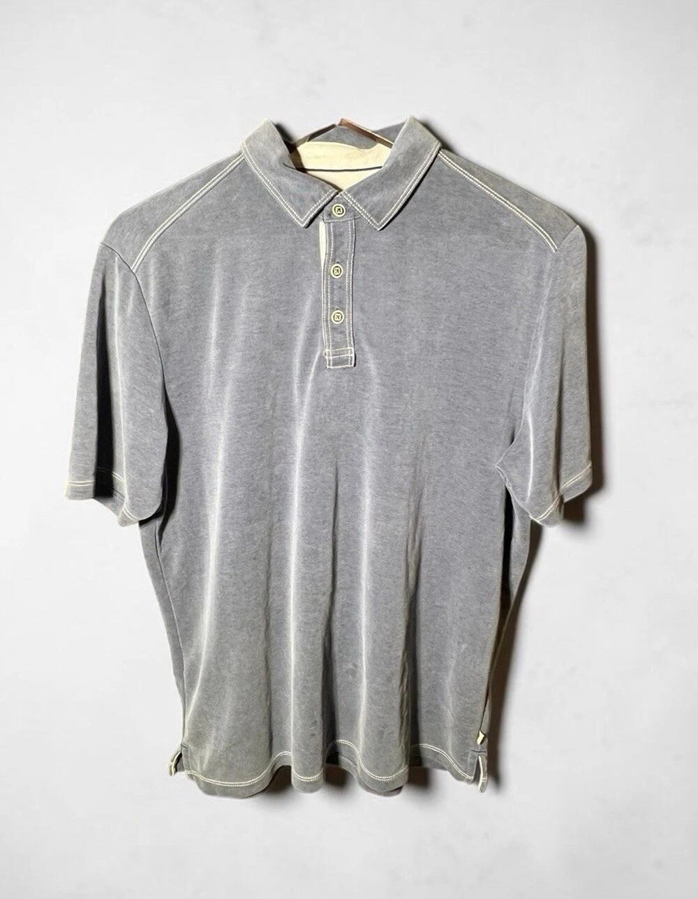 Tommy Bahama Shoreline Surf Polo Shirt Men’s Size M Blue Casual